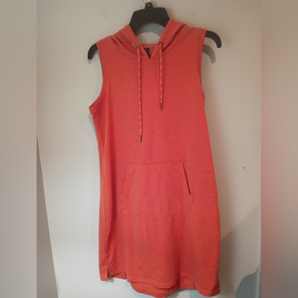 Kyodan Coral Hooded Sleeveless Mini Dress